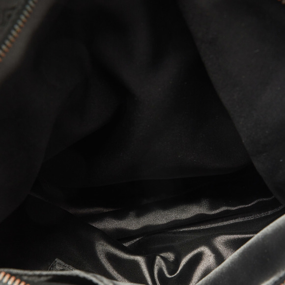 VERSACE Black Signature Fabric and Patent Leather Shopper Chain Tote - Picture 7 of 8